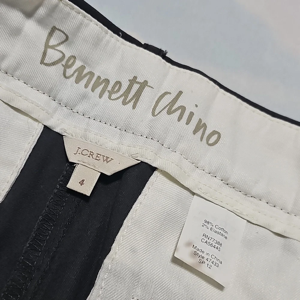 J. Crew Gray Bennett Chino Pants Size 4 - Picture 3 of 4